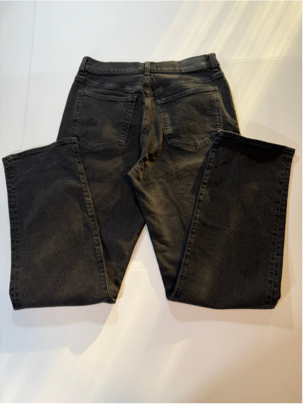 Madewell The ’90s Straight Jeans Women’s 29 Black Denim High Rise NWT - Picture 2 of 7